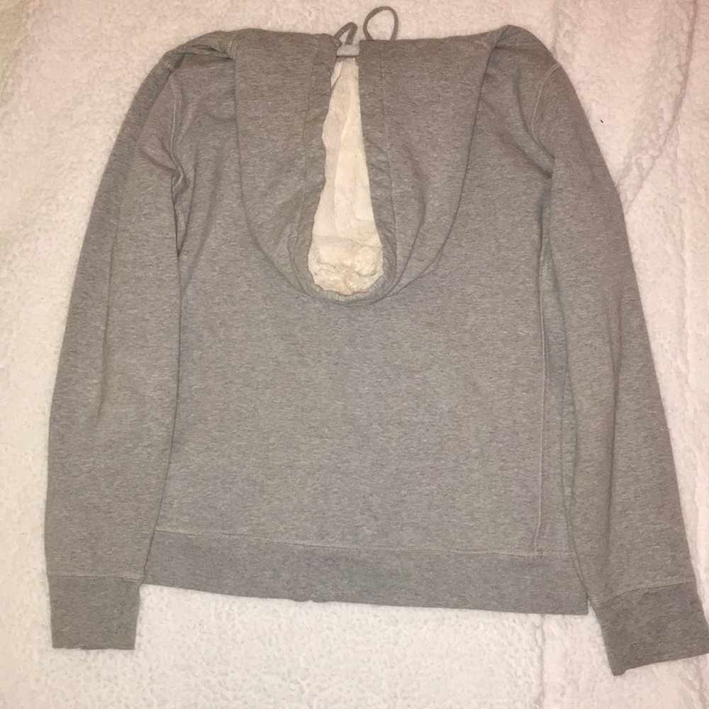 Grey GAP jacket w/ faux fur lined hood - Picture 4 of 4